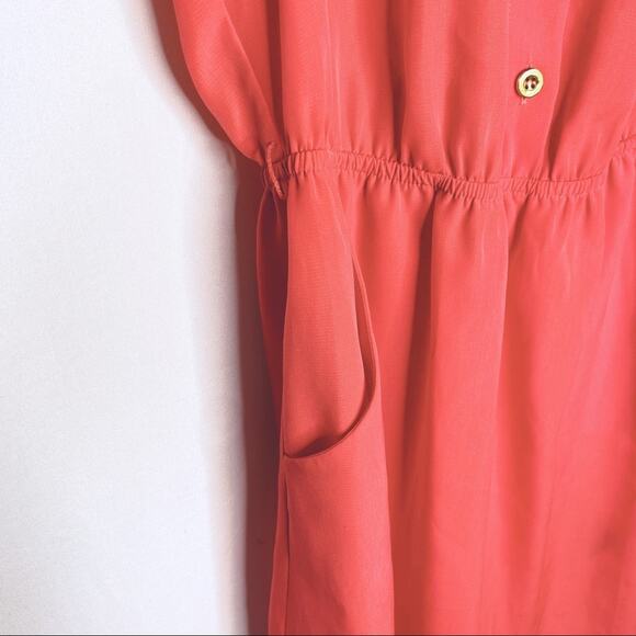 Bebe Coral Bonnie Collared Cross Halter Midi Sleeveless Dress XXS - Picture 9 of 10